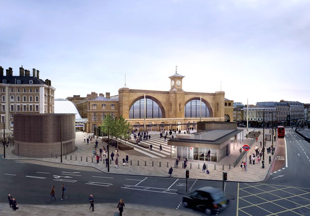 King's Cross Square - daylight: The new King's Cross Square will be 50% larger than Leicester Square