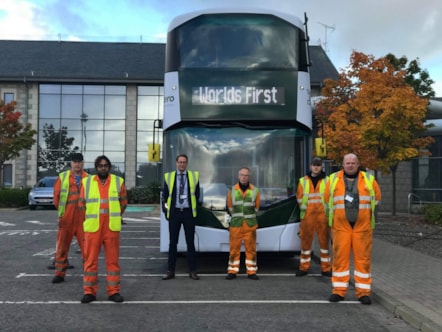 First Aberdeen Engineering team proudly launch new fleet of world first hydrogen double deckers