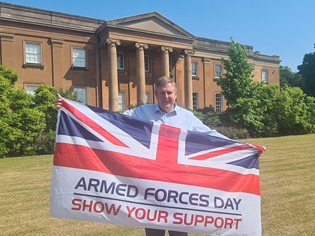 Nigel Pugh from SWG Construction ahead of Armed Forces Day