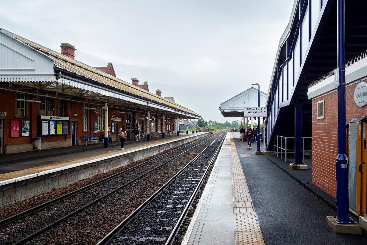 Scunthorpe station platforms