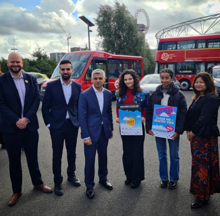 Mayor of London Sadiq Khan came to East London to launch the expanded ULEZ today