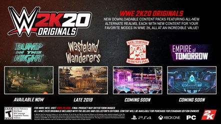 WWE2K20 Originals Infographic