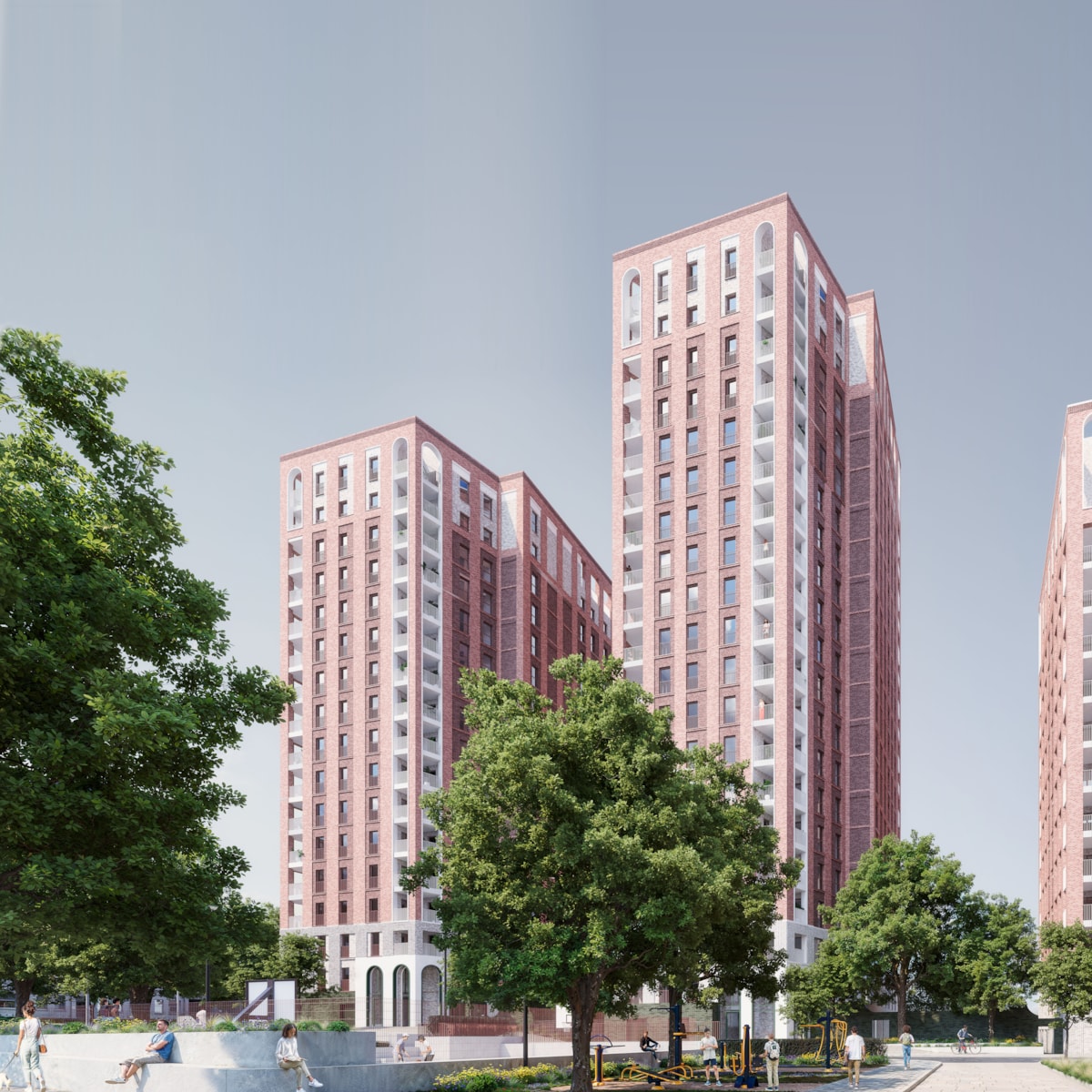 Artists impression of the Barnsbury Estate redevelopment