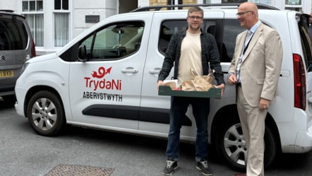 TrydaNi electric car-sharing vehicle in Aberystwyth