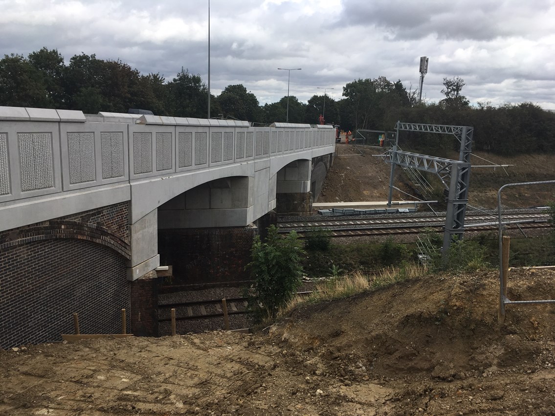 Network Rail apologises for extension of A45 contraflow in Northamptonshire: Higham Road bridge-2