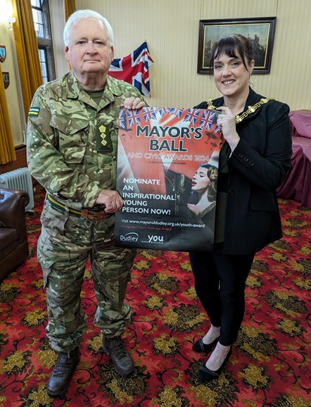 Richard Boot and Cllr Andrea Goddard - new youth award