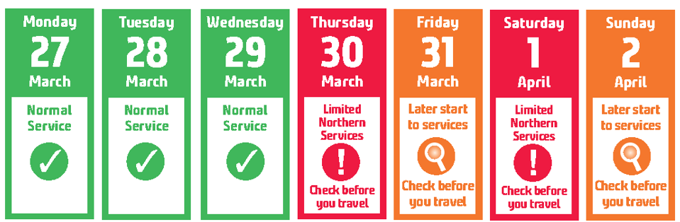 Travel advice calendar 27 Mar - 2 Apr