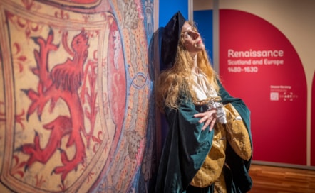 ‘Renaissance: Scotland and Europe 1480–1630’ opens on Friday 21 June and runs until April next year at George IV Bridge, Edinburgh. Model: Manda Tamosauskaite Credit: Phil Wilkinson