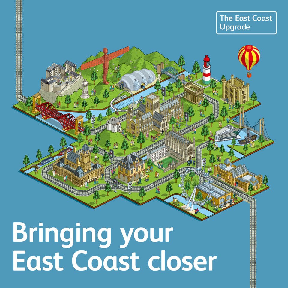 Major improvement work on East Coast Main Line to deliver long-term benefits for passengers: Bringing your East Coast closer