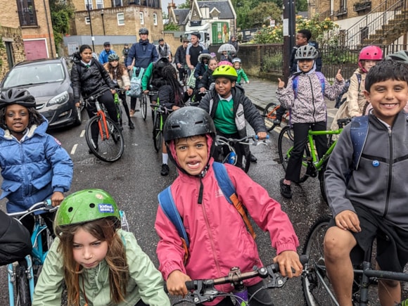 2024 grant applications open for community groups to further boost walking and cycling among Londoners of all backgrounds: TfL Image - Like2Bike - Bike Bus and Loan Library project