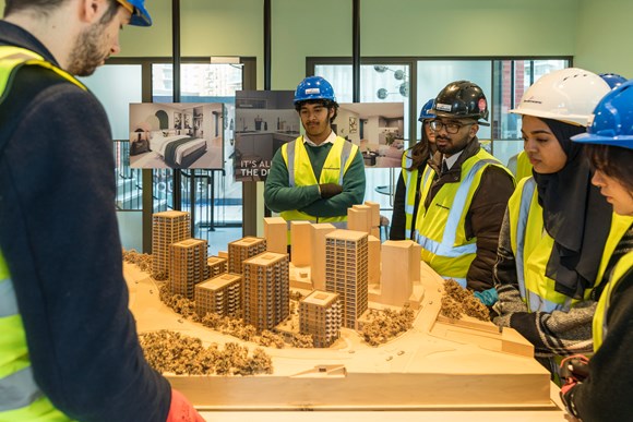 Places for London teams up with Construction Youth Trust to inspire the next generation to work in the built environment: Places for London Image - Student on Work Experience