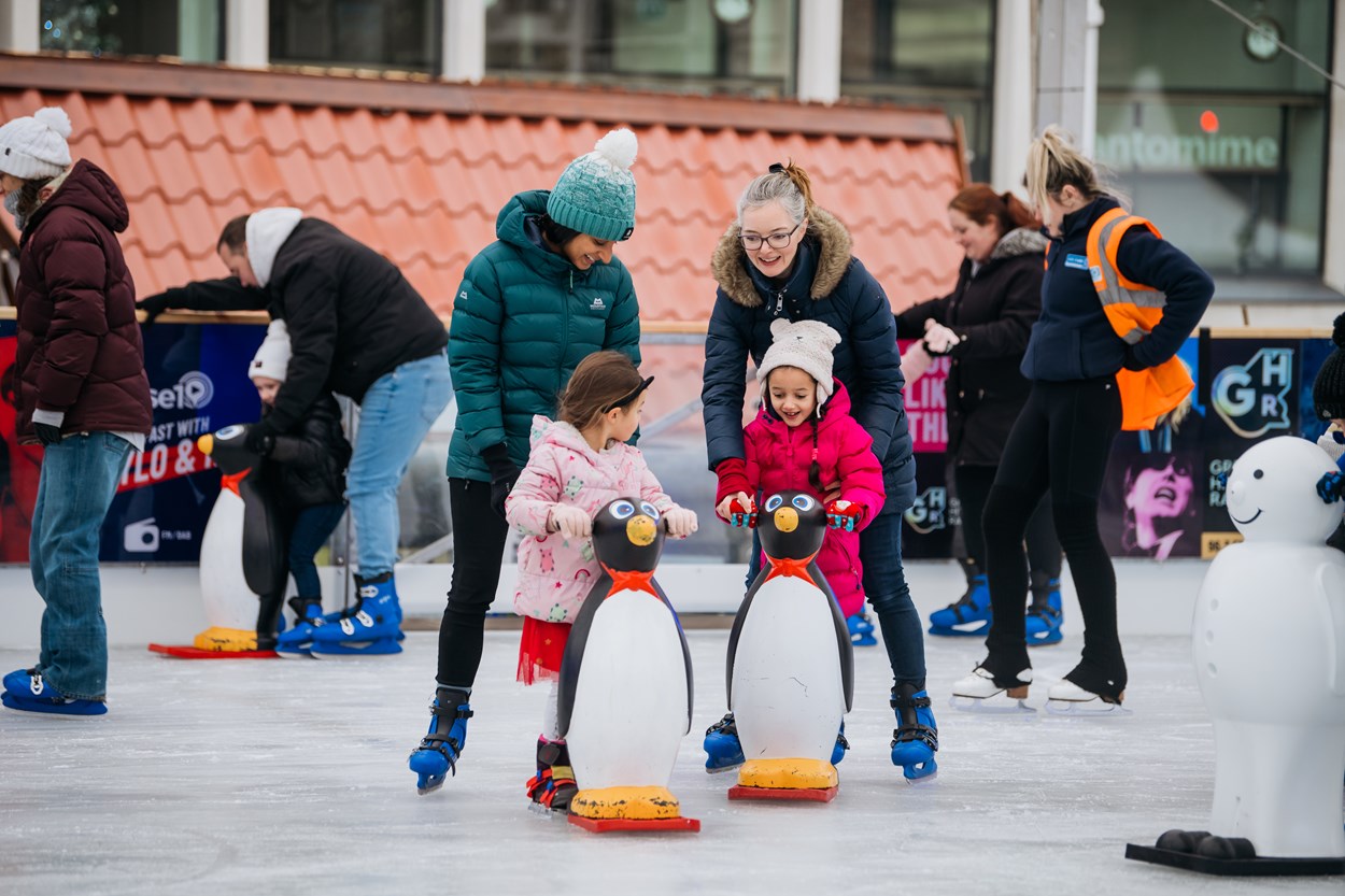 Ice Cube 2023: Taking place from November 24, the annual event promises a joyful experience for all ages featuring an array of exciting activities and attractions including the much-loved outdoor ice rink, a range of Christmas market stalls and other winter themed attractions. ©ElouisaGeorgiou