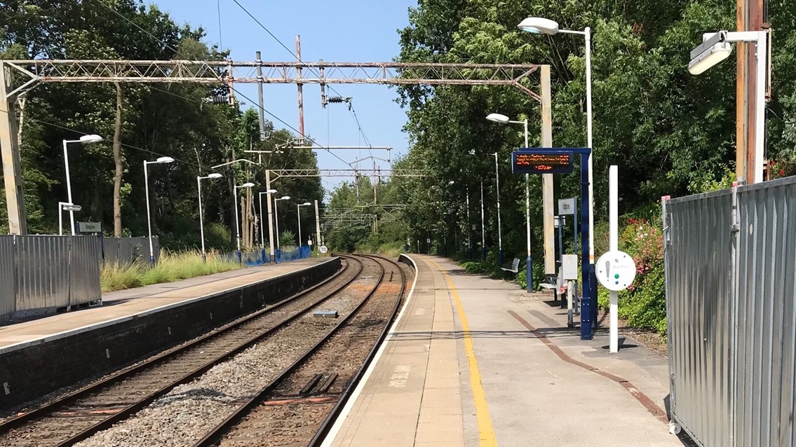 Platform at Kidsgrove station taken July 2019