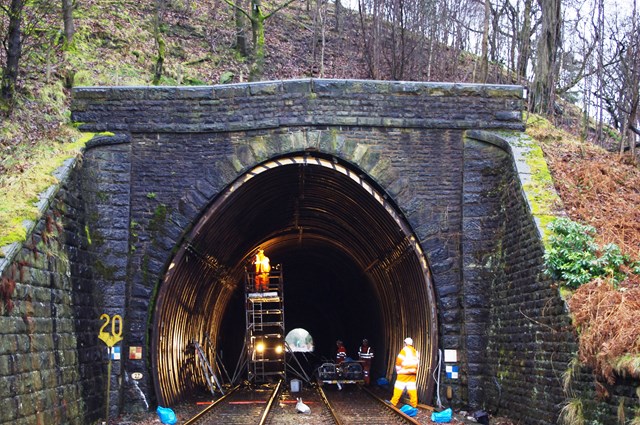Holme Tunnel before work started