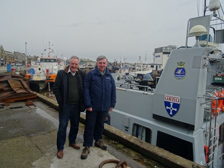 All aboard! Two Moray councillors enjoy Royal Navy experience on five-hour voyage up the Moray Firth.
