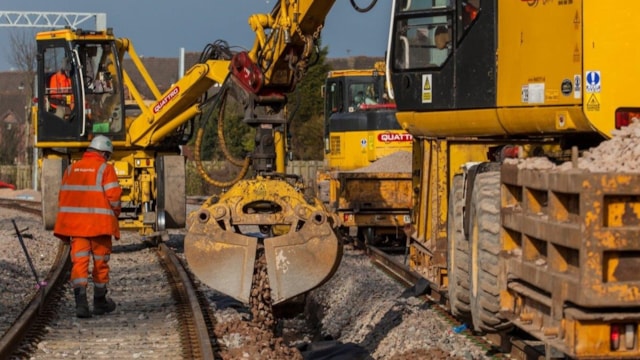 Amended passenger services between Derby and Chesterfield this weekend due to drainage upgrades: Drainage work-25