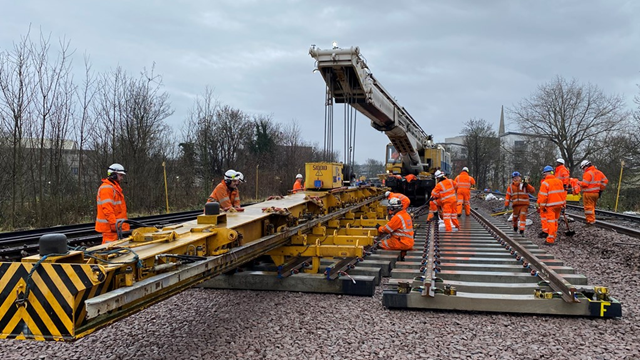 One month to go: Passengers in South East London and Kent are advised to plan ahead of a 10-day closure of the railway this Christmas and New Year: Lewisham track renewal