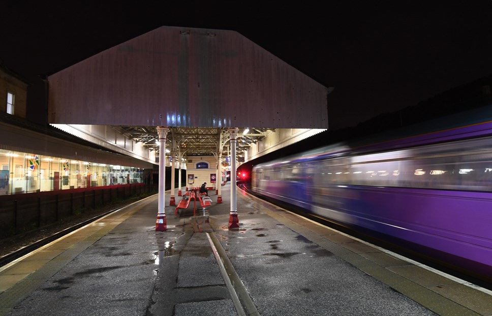 Northern train at Halifax station