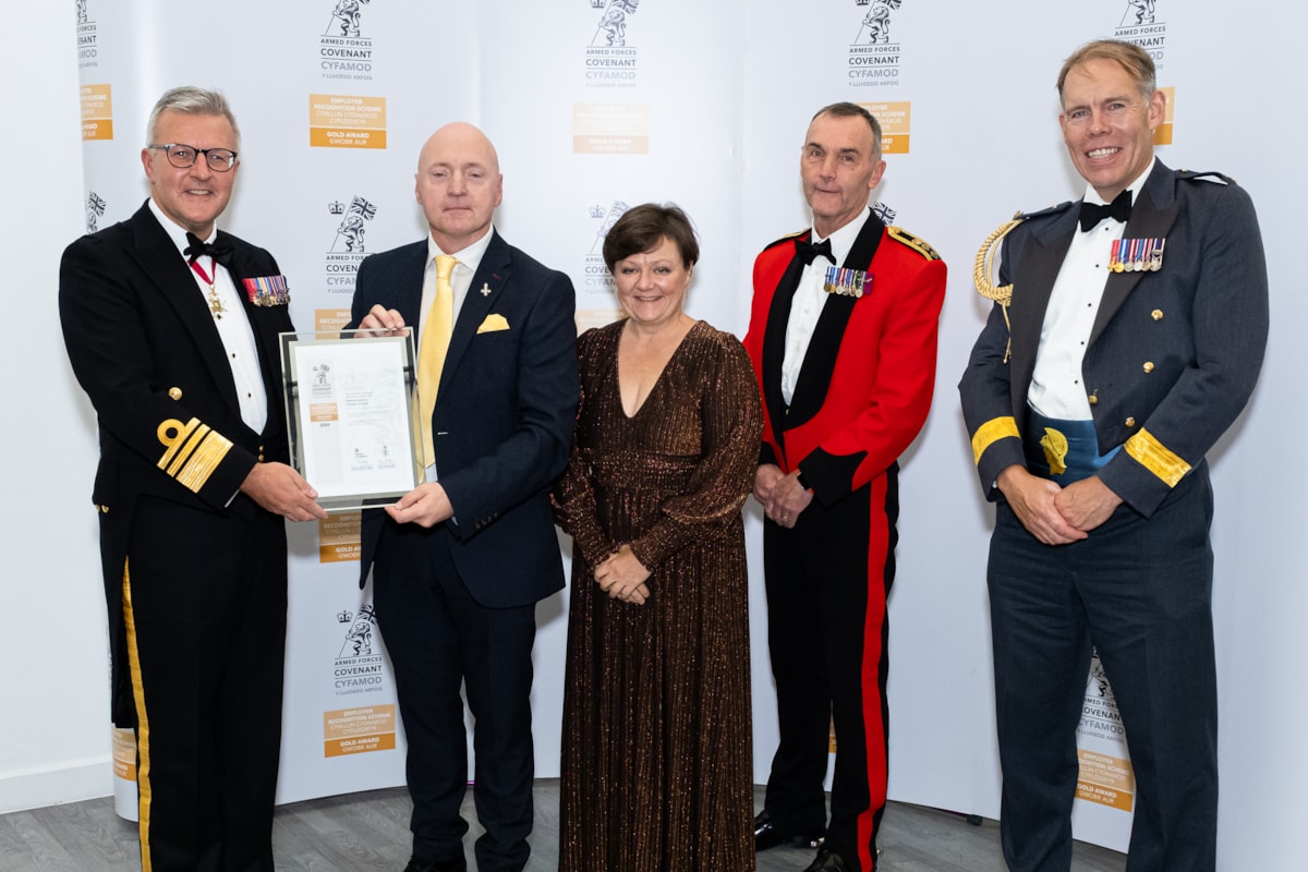 Armed forces gold winner - Enillydd aur y Lluoedd Arfog