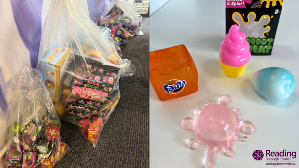 Seized squishy toys