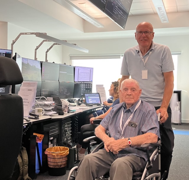 Bob Abbott with son Ron at York ROC