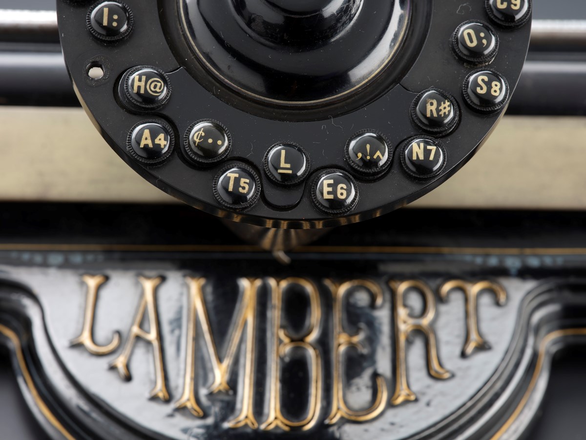 Lambert typewriter c. 1900-1904 (1)