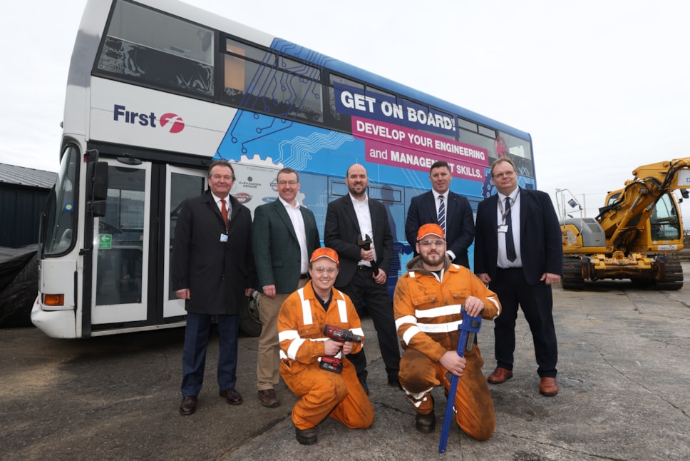 First Bus and Reaseheath College host Roads Minister at UK's first dedicated bus and coach industry training academy