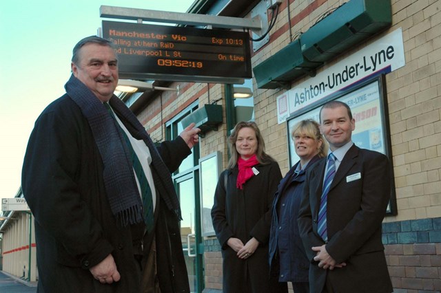 Ashton station information screens