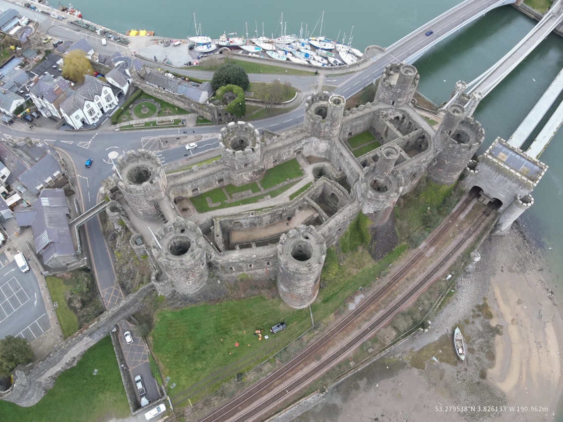 Conwy Tubular bridge and castle Network Rail 