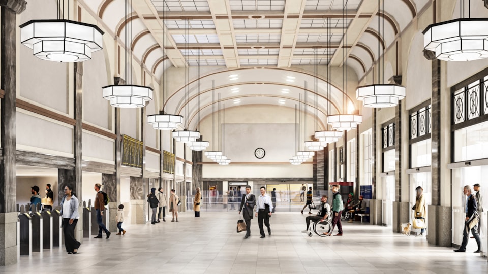 Cardiff Central station northern booking hall