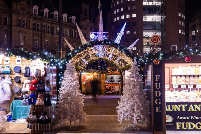 Leeds Christmas market 2024: The Leeds Christmas market on City Square this year. Credit Christopher Heaney North Harbour Productions Ltd for Visit Leeds.