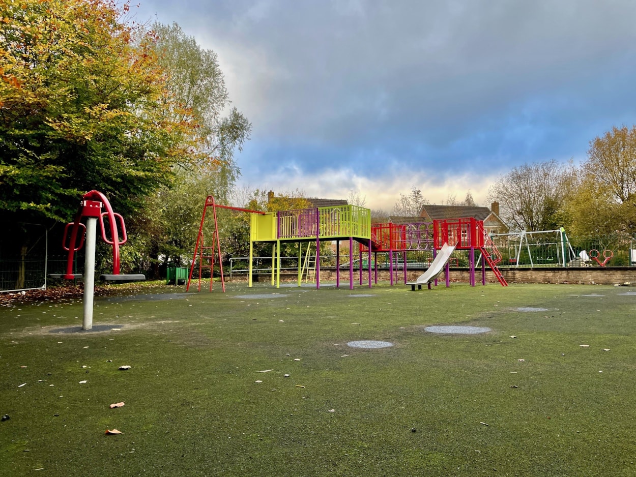 Woodlea Playground: Woodlea playground is one of many playgrounds across Leeds that have been updated in 2024.