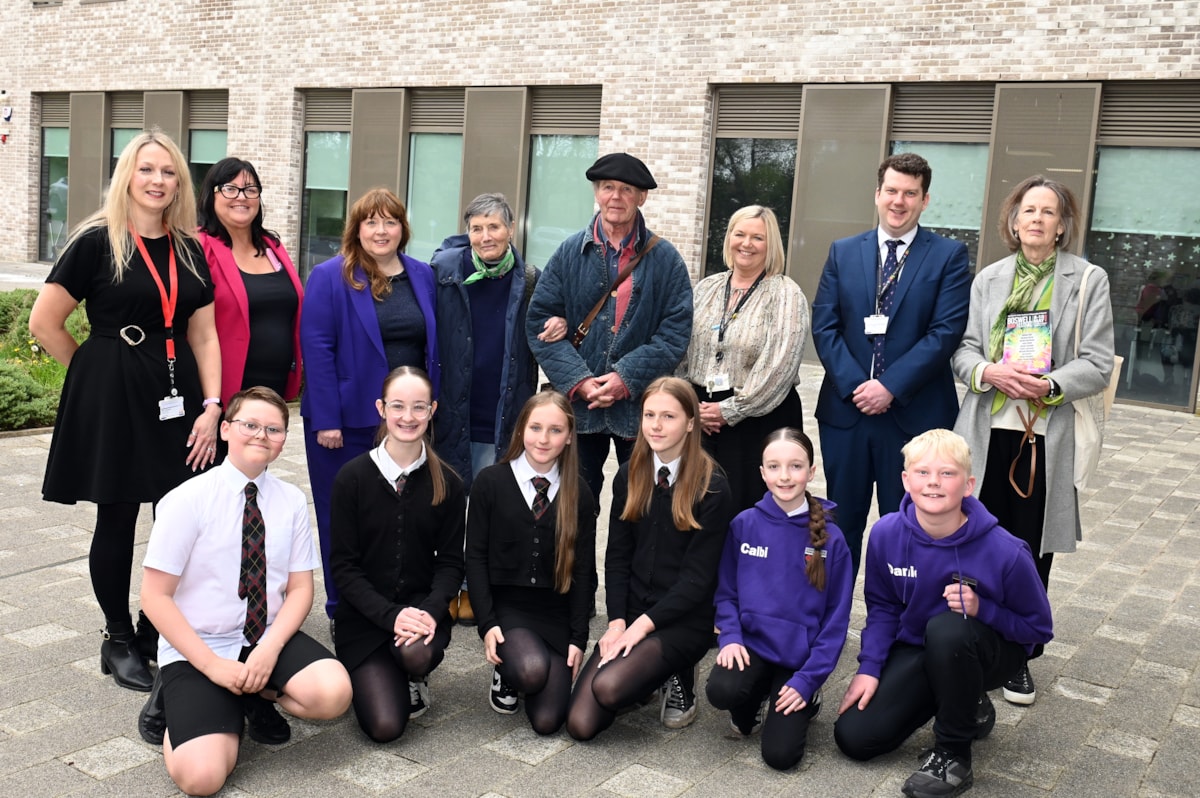Sir Michael is welcomed warmly to the Barony Campus
