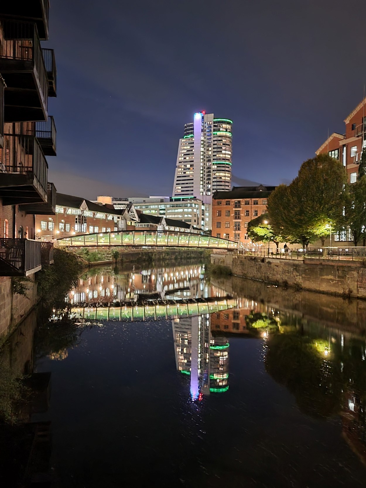 David Oluwale Bridge and Bridgewater in green for Recycle Week