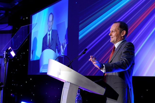 Network Rail chief executive, Iain Coucher at the Partnership Awards