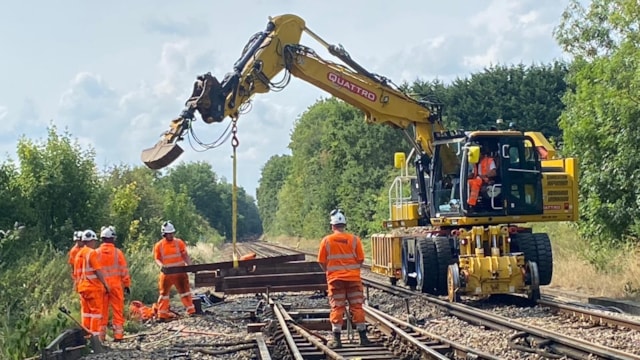 Redhill to Tonbridge line reopens following 10-day closure for upgrade works: Track renewal-179