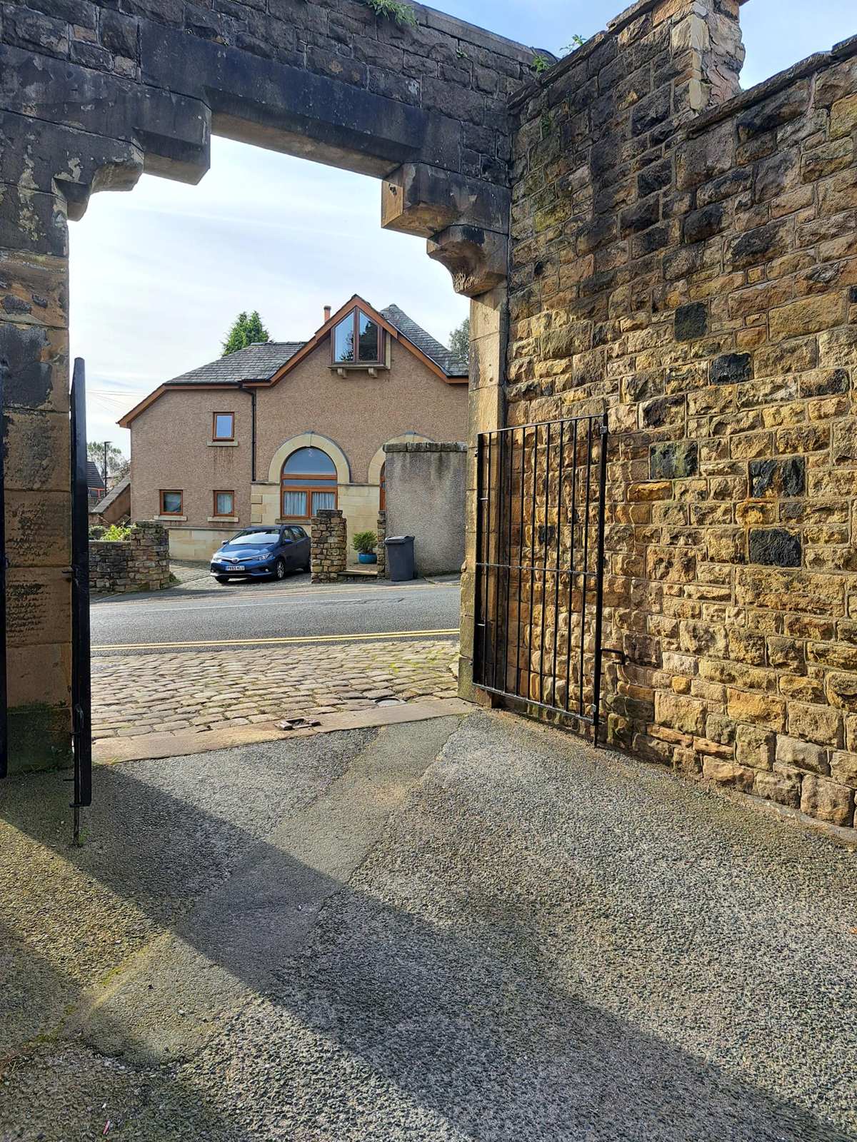 An archway at the Slyne Road supported living complex