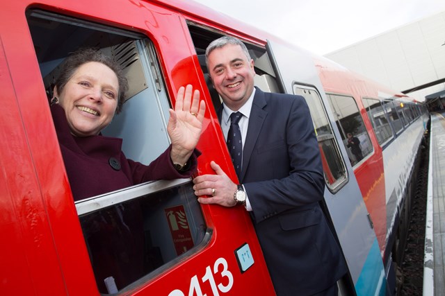 Baroness Kramer opens new platform 7 at Gatwick, unlocking capacity on Brighton Main Line
