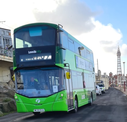 First West Yorkshire bus on the Promenade in Blackpool