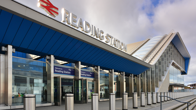 Cutting back the barriers to tackling male mental health: Reading train station (front)