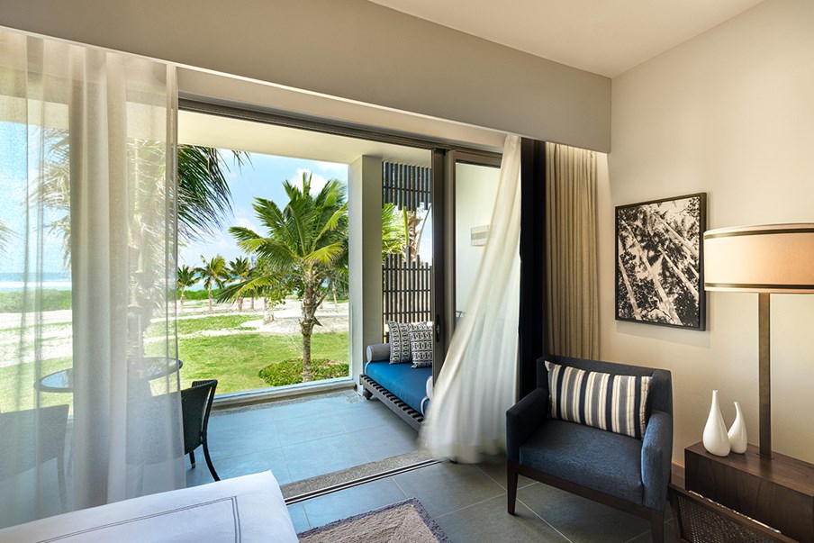 Mauritius Anantara Iko Mauritius Deluxe Ocean View Room Bedroom TH