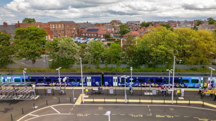 The Northumbrian train at Ashington station