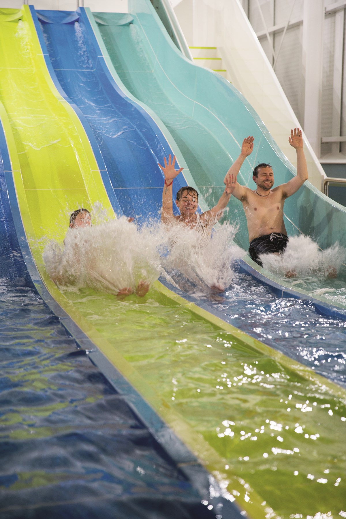 Indoor Pool Slide at Seashore