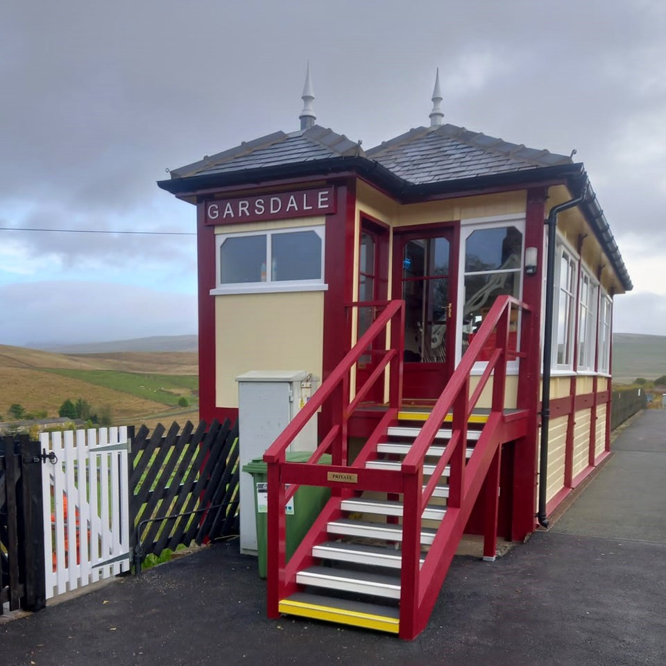 Garsdale signal box after work
