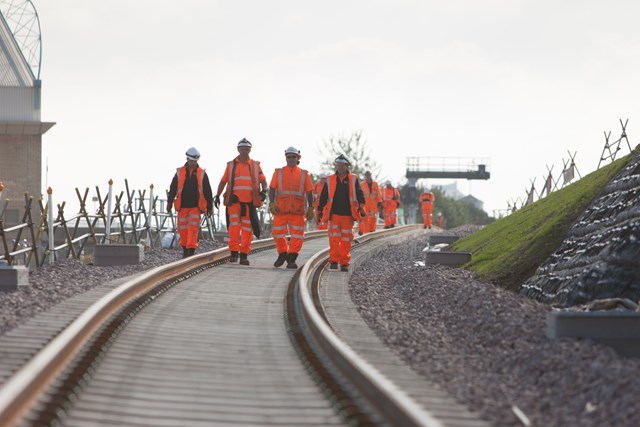 Orange Army on new tracks at Bermondsey