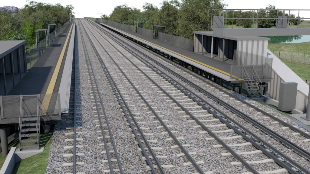 Network Rail and South Western Railway carrying out £6 million upgrade for Berrylands station in south west London: Berrylands station CGI image