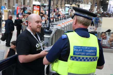 Railway Children working together with BTP
