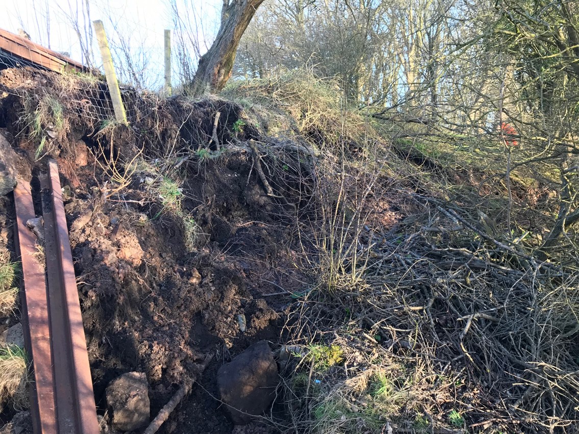 Dutton viaduct landslip March 2020 4