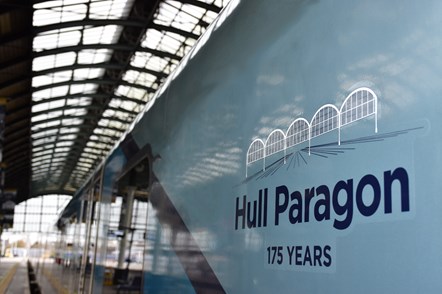 The Class 185 named Hull Paragon 175