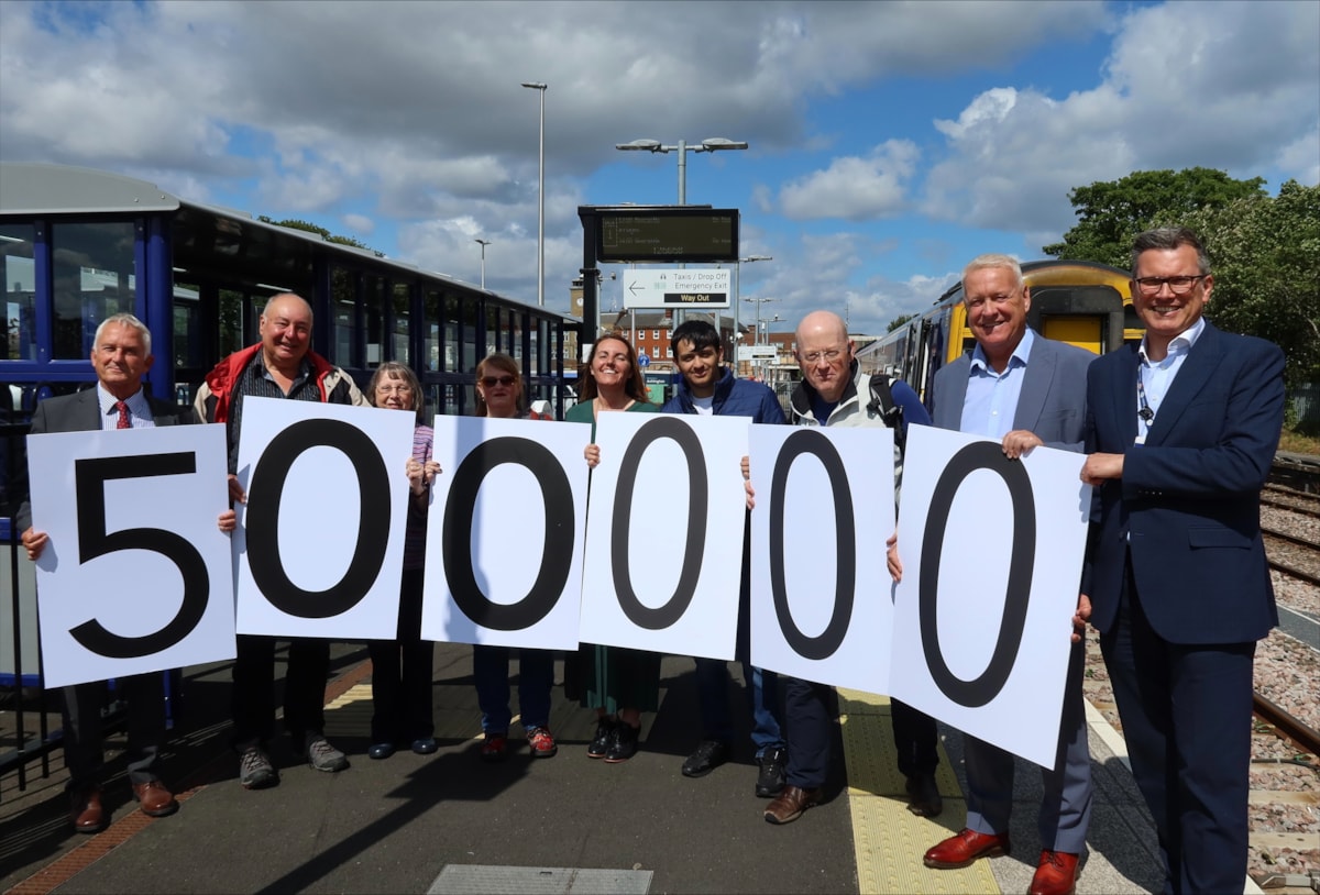 500k journeys on the Northumberland Line